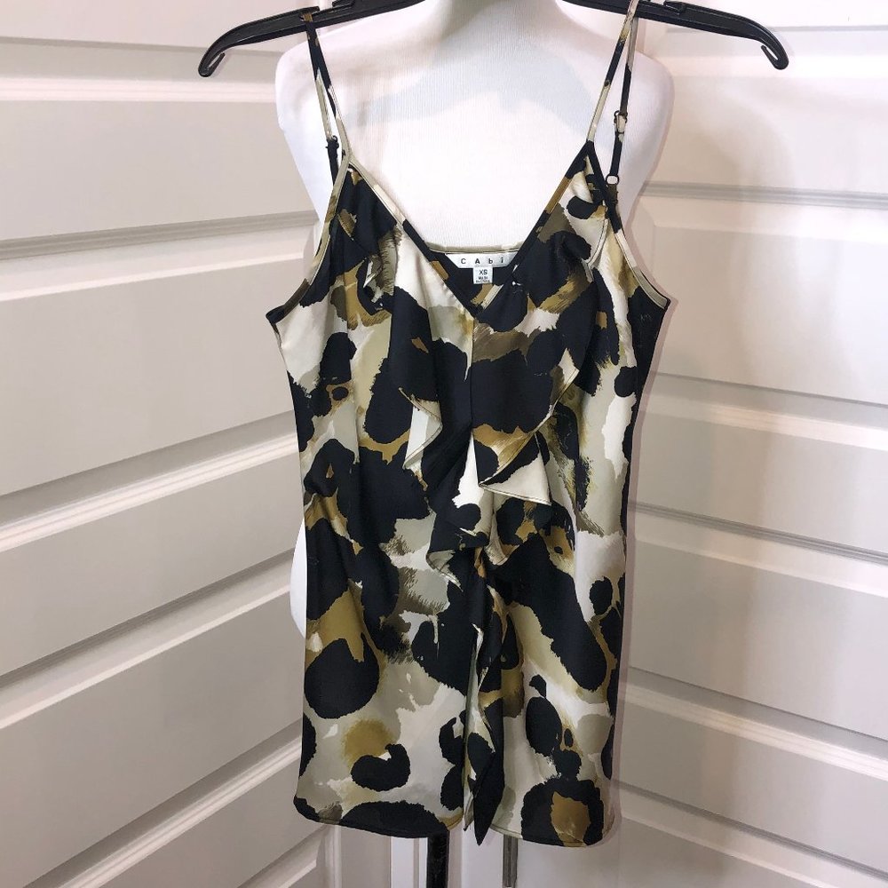 CAbi Leopard Silk Cami